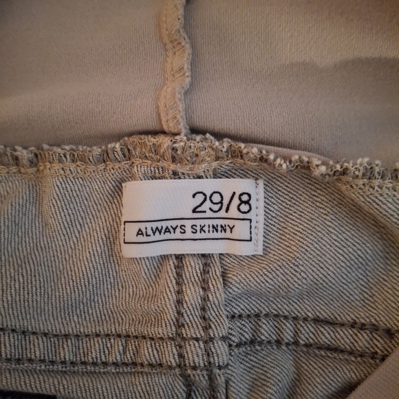 1969 Always Skinny Women's Gray Straight Leg Maternity Jeans - Picture 8 of 9